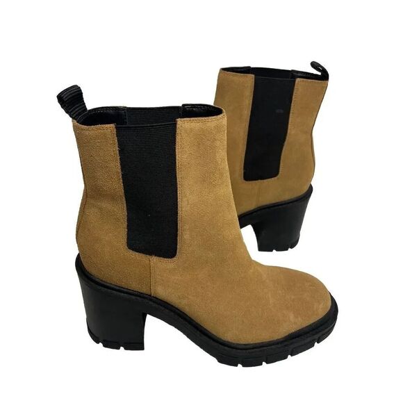 Marc Fisher Vanlisa Tan‎ Suede Leather Boots Size 8.5M - Picture 2 of 10